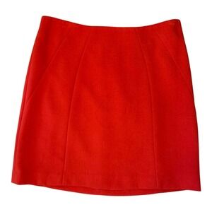 LOFT Red Skirt -‎ Mini, Above Knee, Career, Party, Size 4